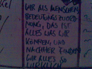 Was ich meinte.