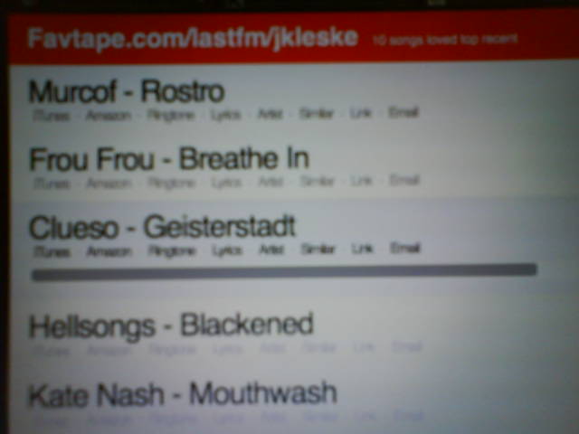 Musik hoeren ist so anders als letzte Woche…