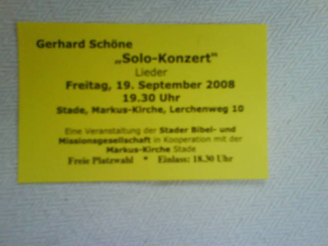 Schoene Lieder in Stade