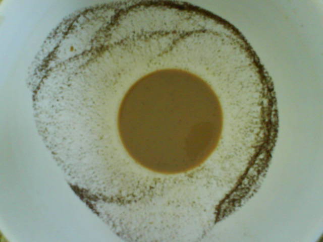 Einmal in der Woche richtiger Kaffee.