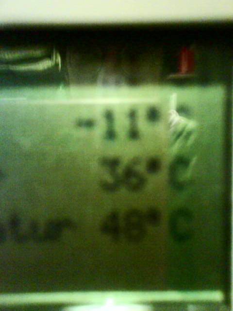 Heute morgen ist mir das linke Ohr bei -14 Grad durchgefroren…